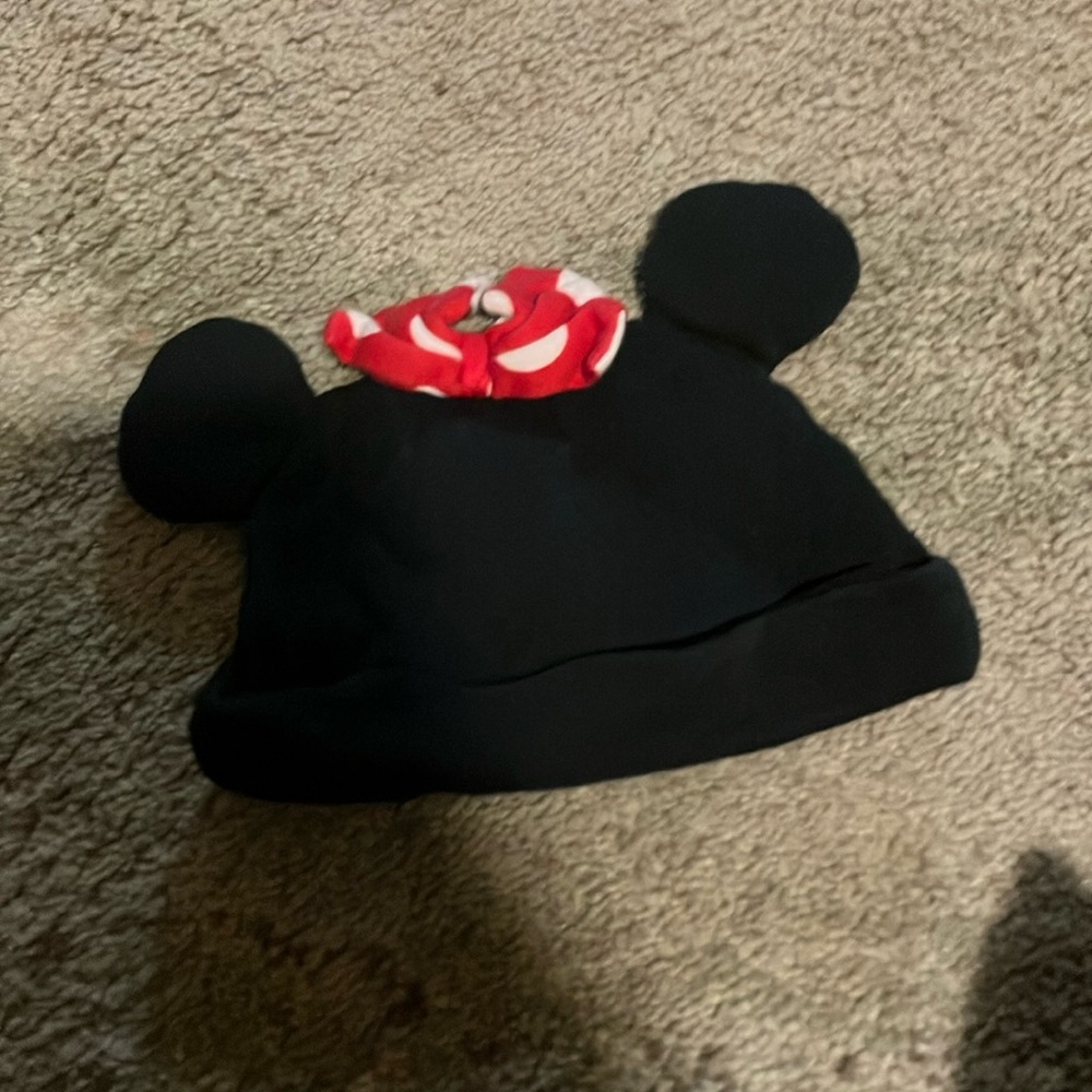 Disney Black and Red Minnie Mouse Hat